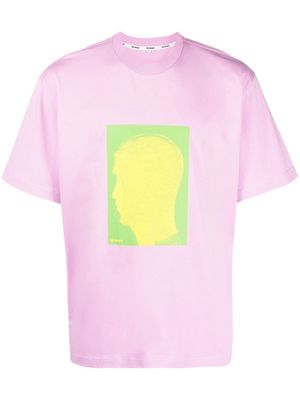 Sunnei graphic-print cotton T-Shirt - Purple