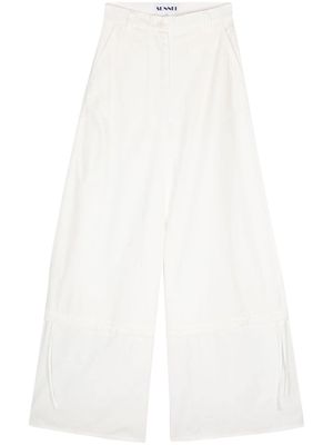 Sunnei high-waist drop-crotch trousers - White