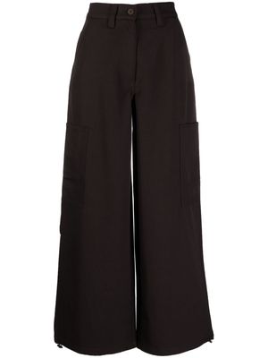 Sunnei high-waist wide-leg trousers - Brown