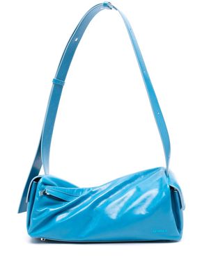 Sunnei Labauletto Twisted leather shoulder bag - Blue