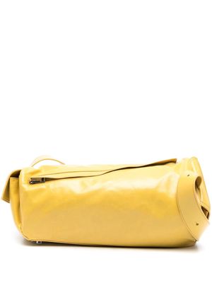 Sunnei Labauletto Twisted leather shoulder bag - Yellow