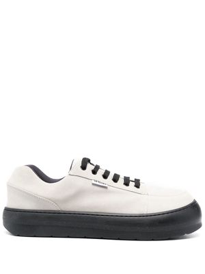 Sunnei lace-up leather sneakers - Grey