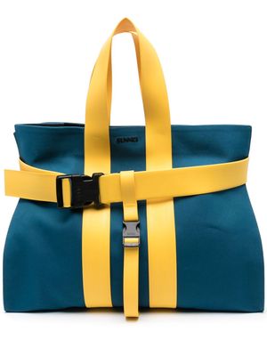Sunnei large Parallelepipedo tote bag - Yellow