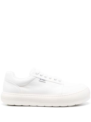 Sunnei leather low-top sneakers - White