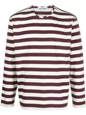 Sunnei long-sleeve striped T-shirt - Neutrals