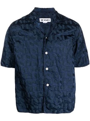 Sunnei monogram short-sleeve shirt - Blue