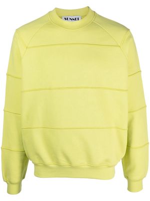 Sunnei panelled organic cotton sweatshirt - Green