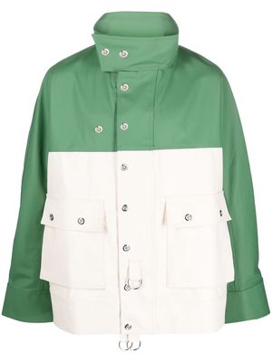 Sunnei Pino colour-block cargo jacket - Neutrals