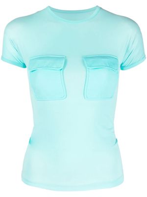 Sunnei pockets detail T-shirt - Blue