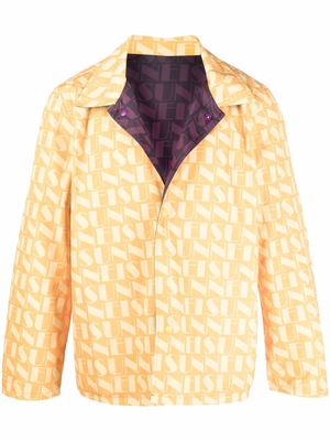 Sunnei reversible monogram jacket - Yellow