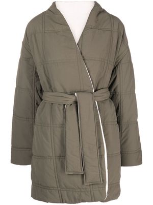 Sunnei reversible quilted coat - Green
