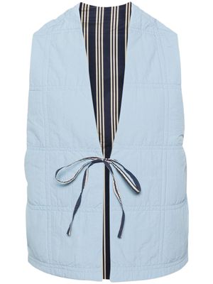 Sunnei reversible quilted vest - Blue