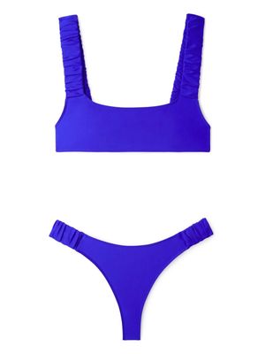 Sunnei ruched bikini set - Blue