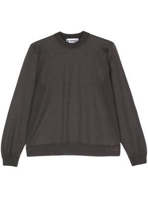 Sunnei semi-sheer fine-knit jumper - Grey