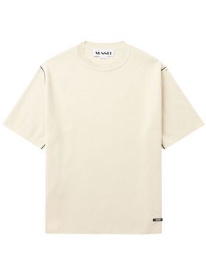 Sunnei short-sleeve cotton T-shirt - Neutrals