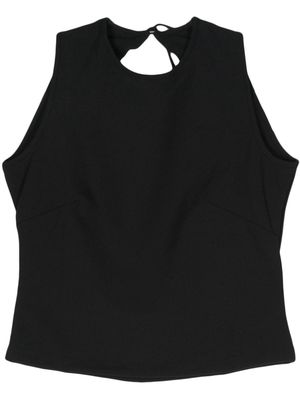 Sunnei sleeveless open-back top - Black