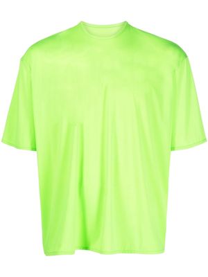 Sunnei slogan-print jersey T-shirt - Green