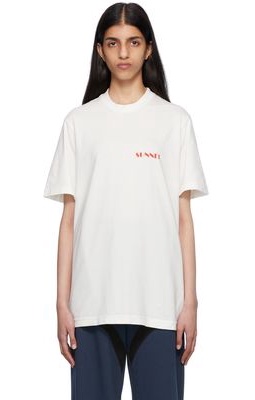 Sunnei SSENSE Exclusive White T-Shirt