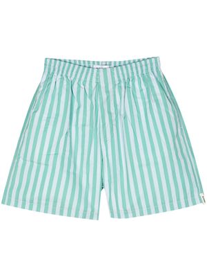 Sunnei striped cotton bermuda shorts - Green