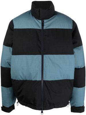 Sunnei striped padded jacket - Blue