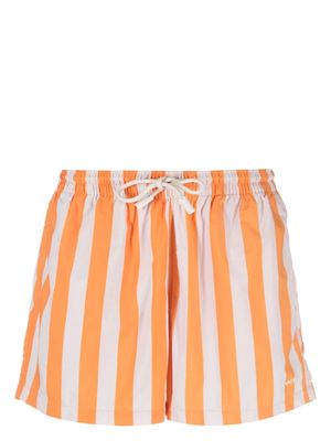 Sunnei striped swim shorts - Orange