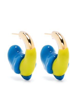 Sunnei two-tone hoop earrings - Gold