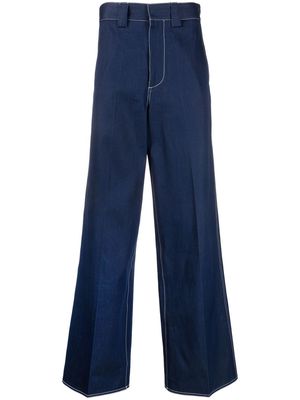 Sunnei wide-leg long jeans - Blue