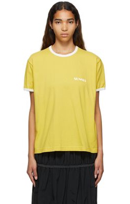 Sunnei Yellow Cotton T-Shirt