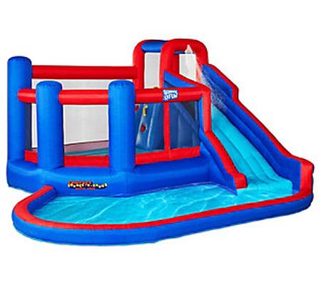 Sunny & Fun Big Time Bounce-A-Round Inflatable Water Slide Par