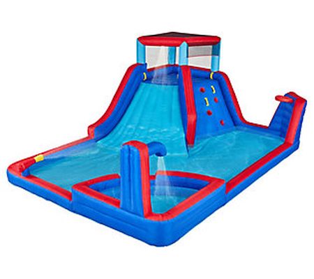 Sunny & Fun Four Corner Inflatable Water Slide Park