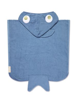 Sunnylife Kids Shark Tribe hooded towel - Blue