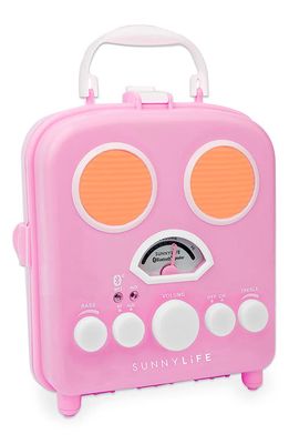 Sunnylife Medium Beach Sounds Bluetooth® Travel Speaker in Candy Pink
