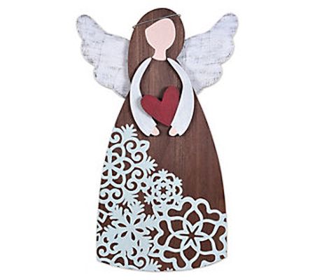 Sunset Vista Designs 25" Rustic Angel Porch Sit ter