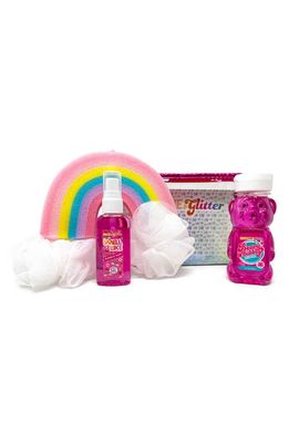 Sunshine & Glitter Kids' Beary Bubbly Bubble Bath Gift Set in Pink