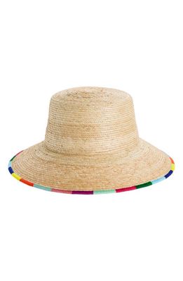 Sunshine Tienda Erica Palm Bucket Hat in Beige Multi