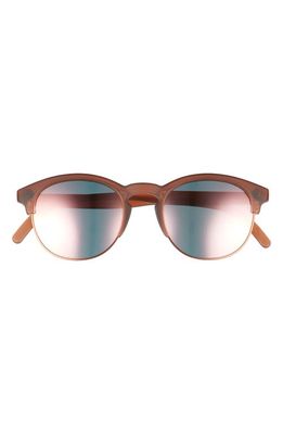 Sunski Avila 50mm Polarized Browline Sunglasses in Sienna Rose