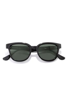 Sunski Miho 49mm Polarized Small Rectangular Sunglasses in Black Forest