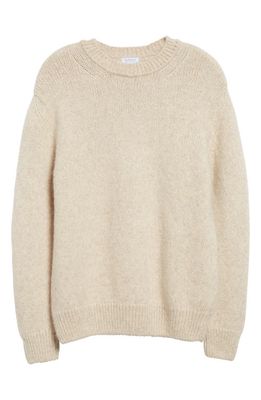 Sunspel Alpaca & Wool Blend Sweater in Ecru