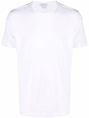 Sunspel cotton-blend short-sleeve T-shirt - White