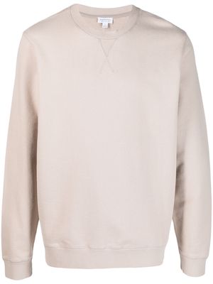 Sunspel cotton pullover sweatshirt - Neutrals