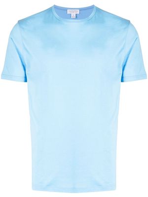 Sunspel crew-neck cotton T-shirt - Blue