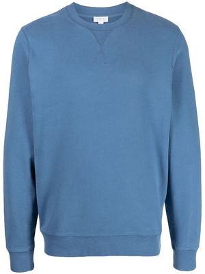 Sunspel crew-neck long-sleeve sweatshirt - Blue