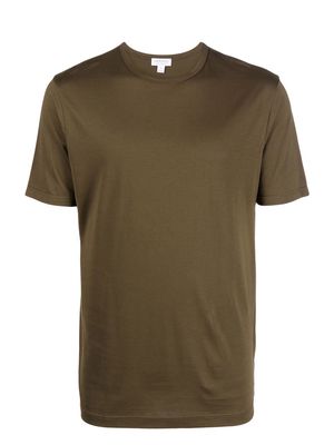 Sunspel crew neck short-sleeved T-shirt - Green