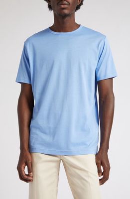 Sunspel Crewneck T-Shirt in Cool Blue