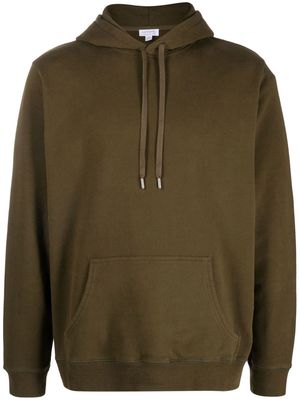Sunspel drawstring pullover hoodie - Green