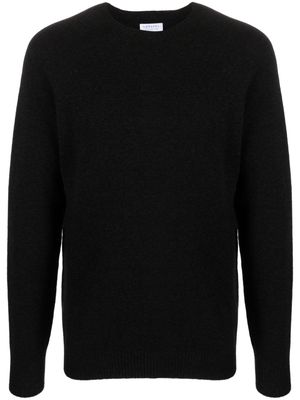 Sunspel fine-ribbed wool jumper - Black