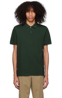Sunspel Green Two-Button Polo