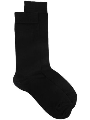 Sunspel logo-print socks - Black