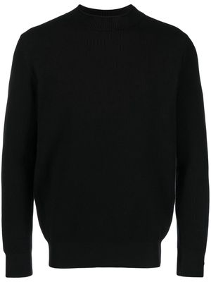 Sunspel long-sleeve knitted jumper - Black