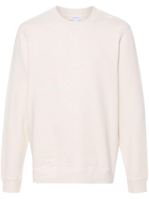 Sunspel Loopback crew-neck cotton sweatshirt - Neutrals
